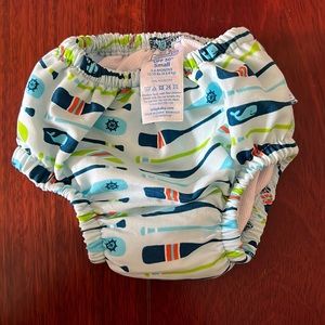Iplay swim diaper 3-6 months small paddle and whales